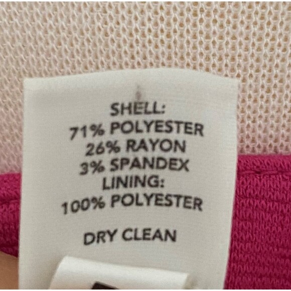 Ann Taylor Loft Fuchsia Cropped Blazer Lined Button Front Pleated Design Sz 6 - Picture 8 of 8